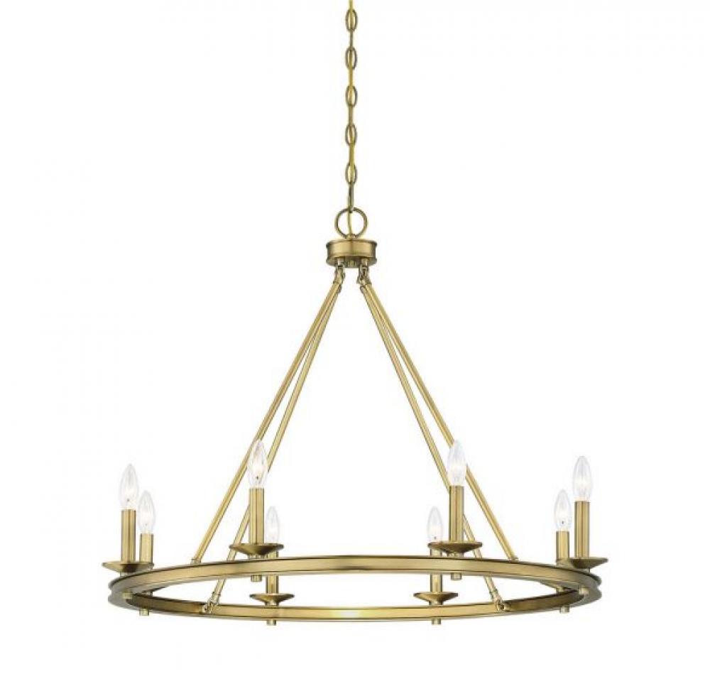 Middleton 8-Light Chandelier in Warm Brass