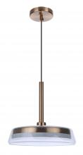 Craftmade 55192-SB-LED - Centric 14" LED Pendant in Satin Brass