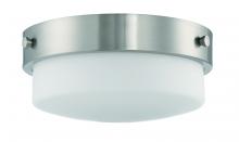 Craftmade X3214-BNK - Oak Street 2 Light 13.75" Flushmount in Brushed Polished Nickel