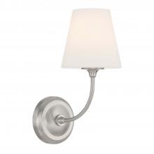  2441-OP-BN - Libby Langdon Sylvan 1 Light Brushed Nickel Sconce