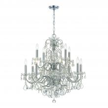 Crystorama 3228-CH-CL-S - Imperial 12 Light Swarovski Strass Crystal Polished Chrome Chandelier