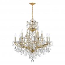 Crystorama 4412-GD-CL-SAQ - Maria Theresa 13 Light Spectra Crystal Gold Chandelier