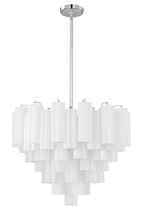 Crystorama ADD-312-CH-WH - Addis 12 Light Polished Chrome Chandelier