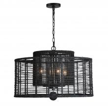 Crystorama JAY-A5004-MK - Jayna 4 Light Matte Black Chandelier