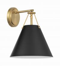 Crystorama XAV-B8311-VG - Xavier 1 Light Vibrant Gold Sconce