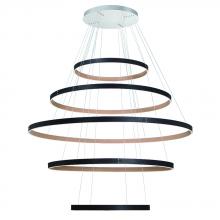 Eurofase 43901-012 - Verdura 1 Light Chandelier in Black + Brown