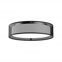 Kuzco Lighting Inc FM7916-BOR-5CCT - Dalton 16-in Black Organza LED Flush Mount