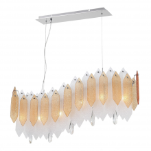 ZEEV Lighting CD10096-6-CH-ABF - 6-Light 40" Linear Chandelier