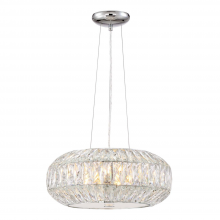 ZEEV Lighting P30079-5-CH - 5-Light 12" Crystal Drum Pendant