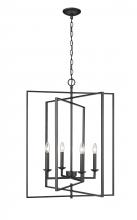 Millennium 3232-MB - Nellis 4-Light Pendant light Matte Black