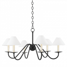 Mitzi by Hudson Valley Lighting H464806-SBK - Lenore Chandelier