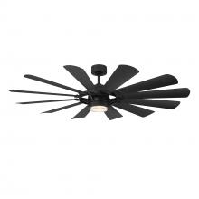 Modern Forms US - Fans Only FR-W2201-65L-27-MB - Wyndmill Downrod ceiling fan