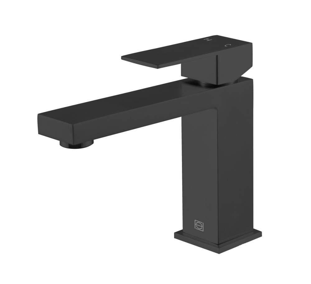 Jakob Single Hole Single Handle Bathroom Faucet in Matte Black