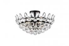 Elegant 1105F18BK - Emilia 18 Inch Flush Mount in Black