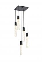 Elegant 2088D16BK - Aurora 16 inch Pendant in Black