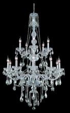 Elegant 7915G33C/RC - Verona 15 Light Chrome Chandelier Clear Royal Cut Crystal