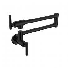 Elegant FAK-312MBK - Gabriel Wall Mounted Pot Filler in Matte Black