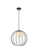 Elegant LD2345BK - Wetzel 1 Light Black Pendant