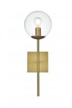 Elegant LD2359SG - Neri 6 inch Wall Sconce Clear Shade in Satin Gold