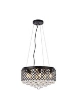 Elegant LD520D18BK - Tully 6 lights pendant in black