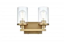 Elegant LD7316W12SG - Thane 11.5 inch Wall Sconce in Satin Gold