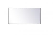 Elegant MR41836GR - Metal Frame Rectangle Mirror 18 Inchx36 Inch in Grey