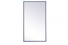 Elegant MR42036BL - Metal Frame Rectangle Mirror 20 Inchx36 Inch in Blue