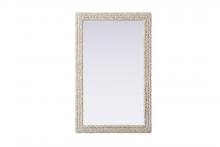 Elegant MR4A3555LN - Rectangle Cornhusk Mirror 35x55 in Linen White