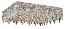 Elegant V2033F24C/RC - MaxIme 13 Light Chrome Flush Mount Clear Royal Cut Crystal