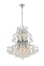 Elegant V8001D19C/RC - Toureg 10 Light Chrome Pendant Clear Royal Cut Crystal