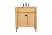 Elegant VF12530NW - 30 Inch Single Bathroom Vanity in Natural Wood