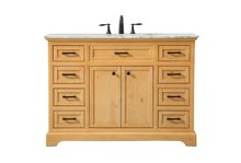 Elegant VF15048NW - 48 Inch Single Bathroom Vanity in Natural Wood