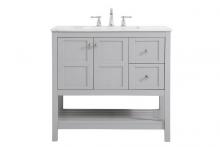 Elegant VF16436GR - 36 Inch Single Bathroom Vanity in Gray