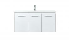 Elegant VF44540MWH - 40 Inch Single Bathroom Vanity in White