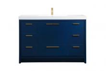 Elegant VF46048MBL - 48 Inch Single Bathroom Vanity in Blue