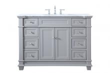 Elegant VF50048GR - 48 Inch Single Bathroom Vanity Set in Grey