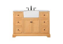 Elegant VF60248NW - 48 Inch Single Bathroom Vanity in Natural Wood