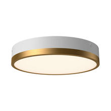 Alora Lighting FM554211AGWH - Adelaide 11-in Aged Gold/White LED Flush Mount