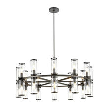 Alora Lighting CH309024UBCG - Revolve Clear Glass/Urban Bronze 24 Lights Chandeliers