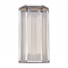  WV339216PNCR - Sabre 16-in Polished Nickel/Ribbed Glass LED Wall/Vanity