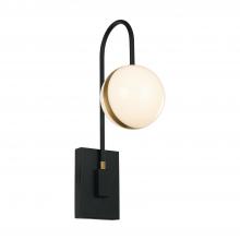 Alora Lighting WV302001MBBG - Tagliato 6-in Matte Black/Brushed Gold LED Wall/Vanity