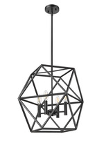 HOMEnhancements 70361 - Vivio Solano 4-Light 20" Geometric Pendant - MB