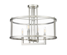 HOMEnhancements 70493 - Ravenna 4-Light Clear Acrylic Semi Flush Mount - NK