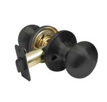 HOMEnhancements 20499 - Mushroom Passage Knob, Matte Black (US19)