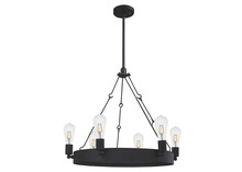 HOMEnhancements 19488 - Justin 6-Light Ring Chandelier - MB