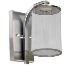 HOMEnhancements 19121 - Lexington 1 - Light Clear Glass - Sconce - Nickel