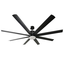 HOMEnhancements 19731 - Metro Damp Patio Fan - MB Black ABS Blades