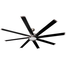 HOMEnhancements 20388 - Barecelona 8-Blade 72" NK Fan Matte Black Blades