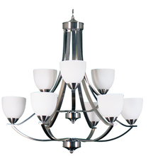 HOMEnhancements 15750 - Victoria 9-Light Chandelier - NK White Glass