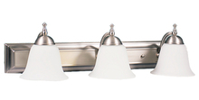 HOMEnhancements 14634 - Dallas 3-Light White Glass Vanity - NK